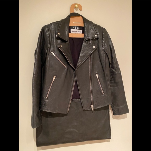 Reformation Jackets & Blazers - Reformation Veda “Bad Leather Jacket” small